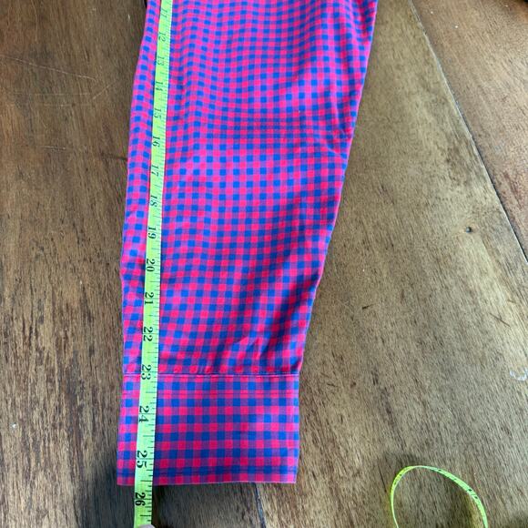 Vineyard Vines Tucker Gingham Classic Fit Button Down Shirt Plaid Red Mens Lrg - Picture 10 of 11